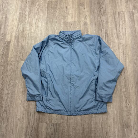 Vintage Nike Windbreaker Jacket Women's Small Blue y2k Full Zip Track Training - Picture 1 of 9